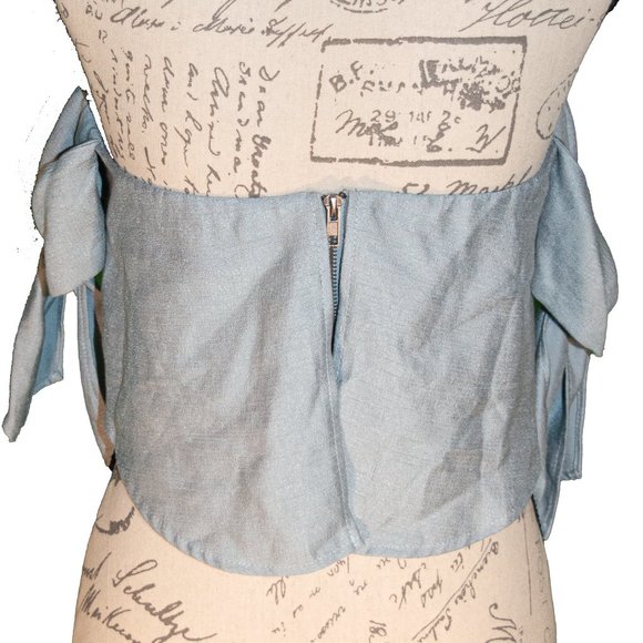 Off the Shoulder w/ Tie Sleeves Crop Top Shareen Collections Australia - Picture 2 of 3